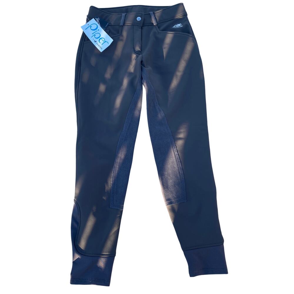 Women's SmarkPak Piper Full Seat Fleece Equestrian Breeches - Gray - Size 26